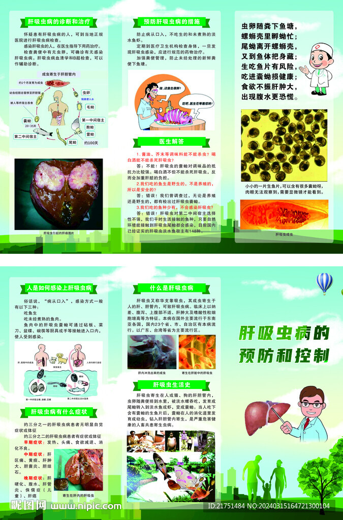 肝吸蟲病的預(yù)防和控制折頁