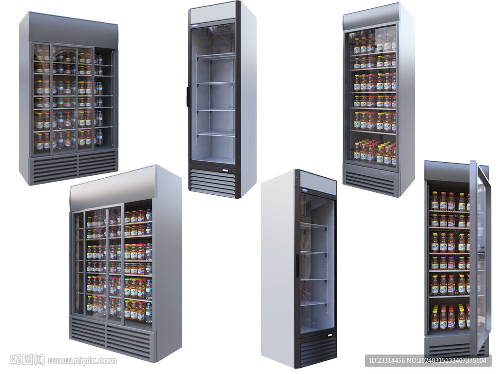 超市冰箱饮料冰柜组合