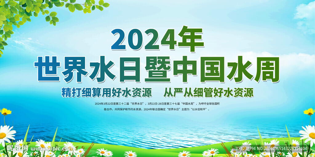 2024世界水日展板