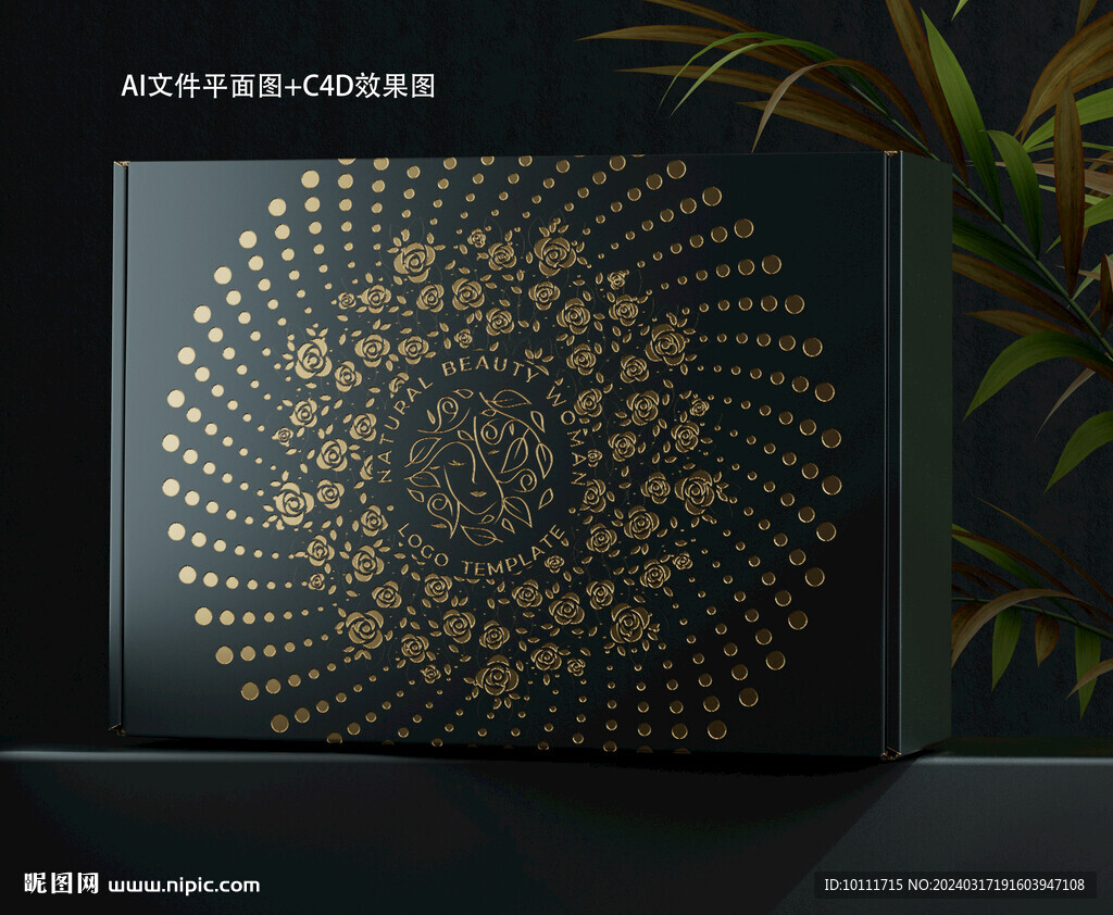 高檔護(hù)膚品套盒設(shè)計(jì)