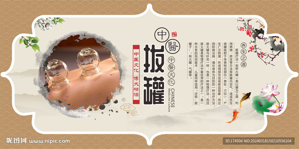 拔罐海報
