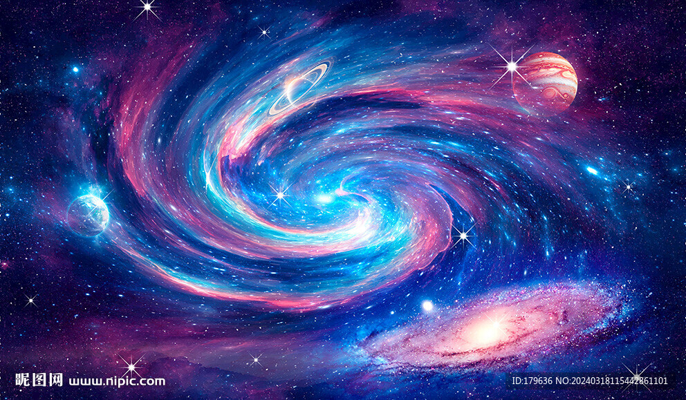 宇宙星空夢幻背景