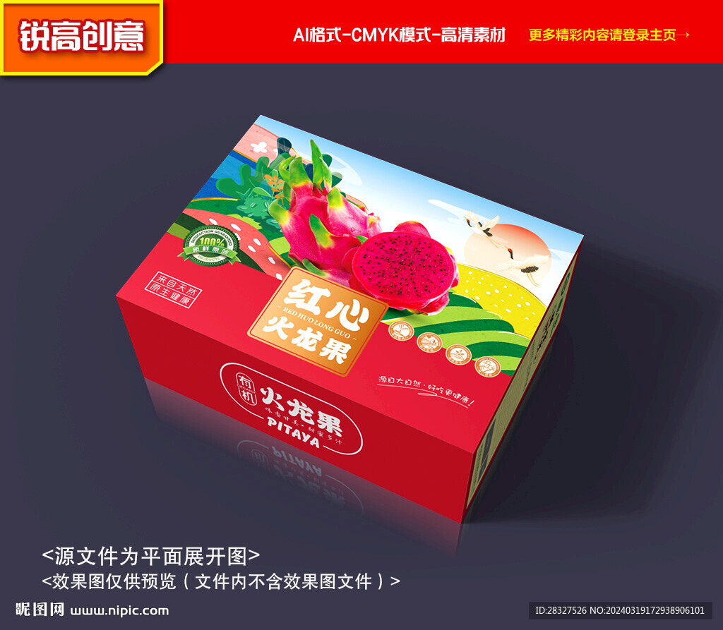 火龙果包装 水果礼盒