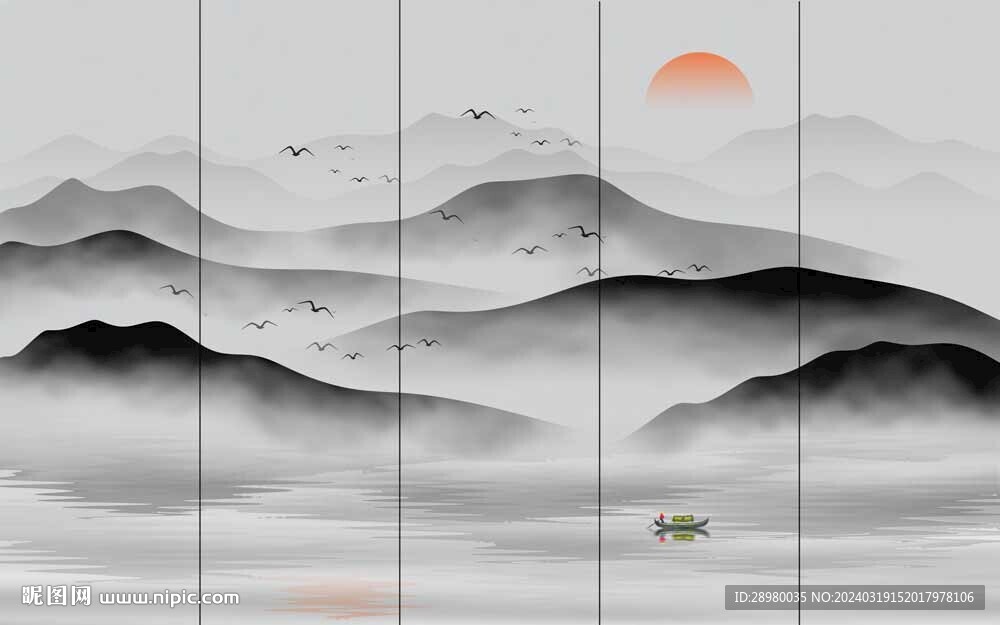禪意山水畫