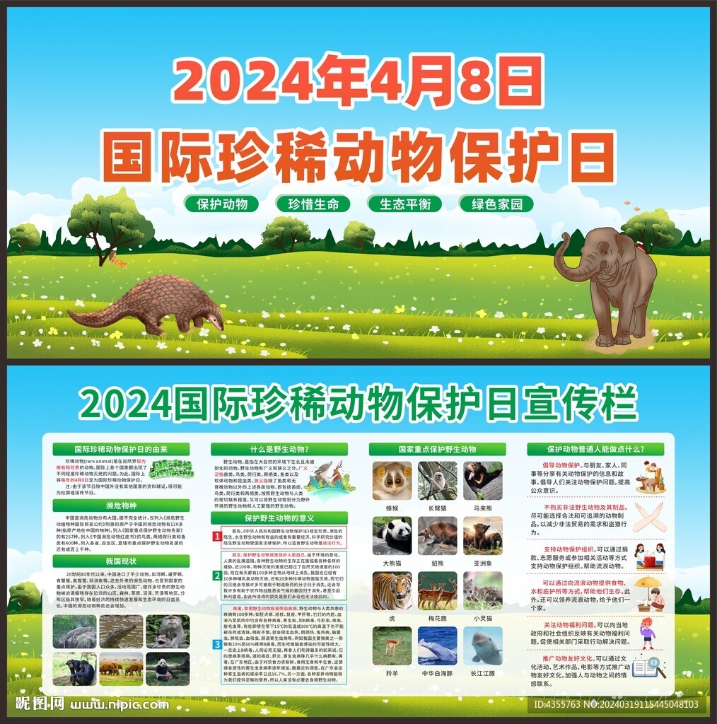 2024国际珍稀动物保护日宣传