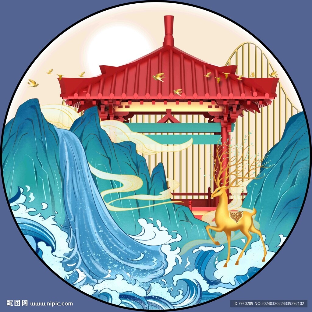 圓形裝飾畫 