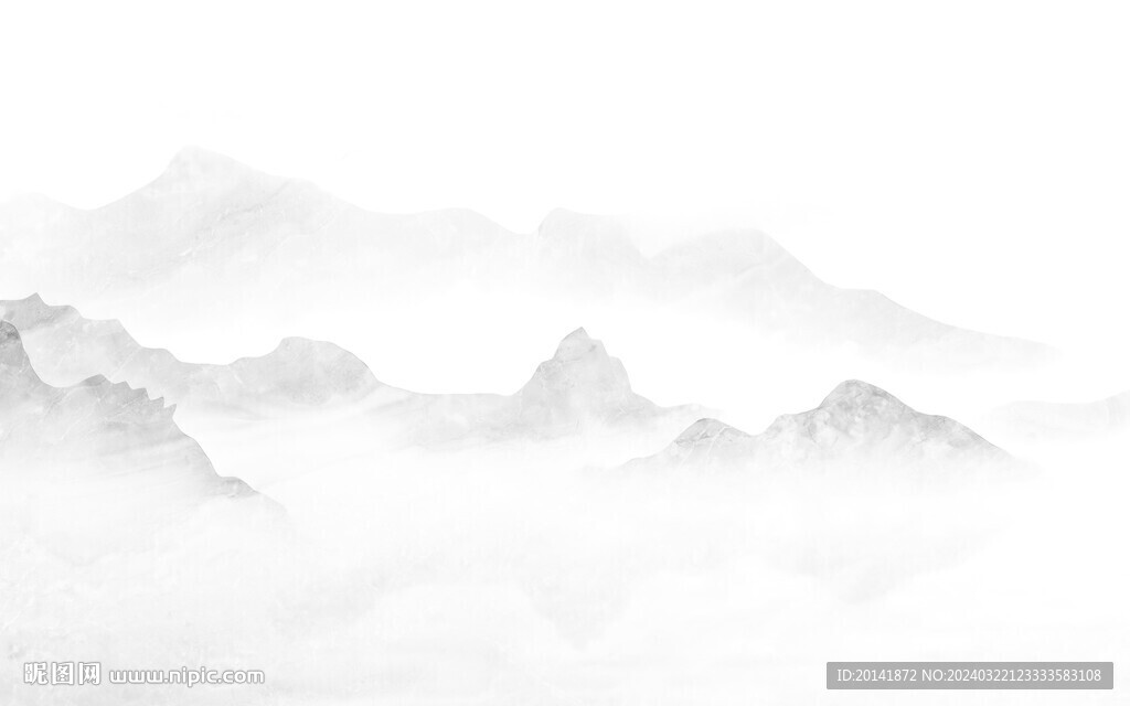 新中式石紋水墨山水背景