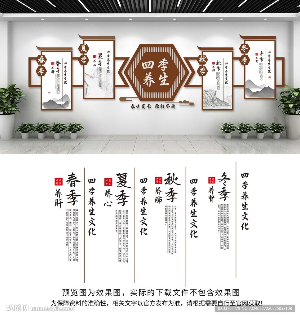 四季養(yǎng)生文化墻