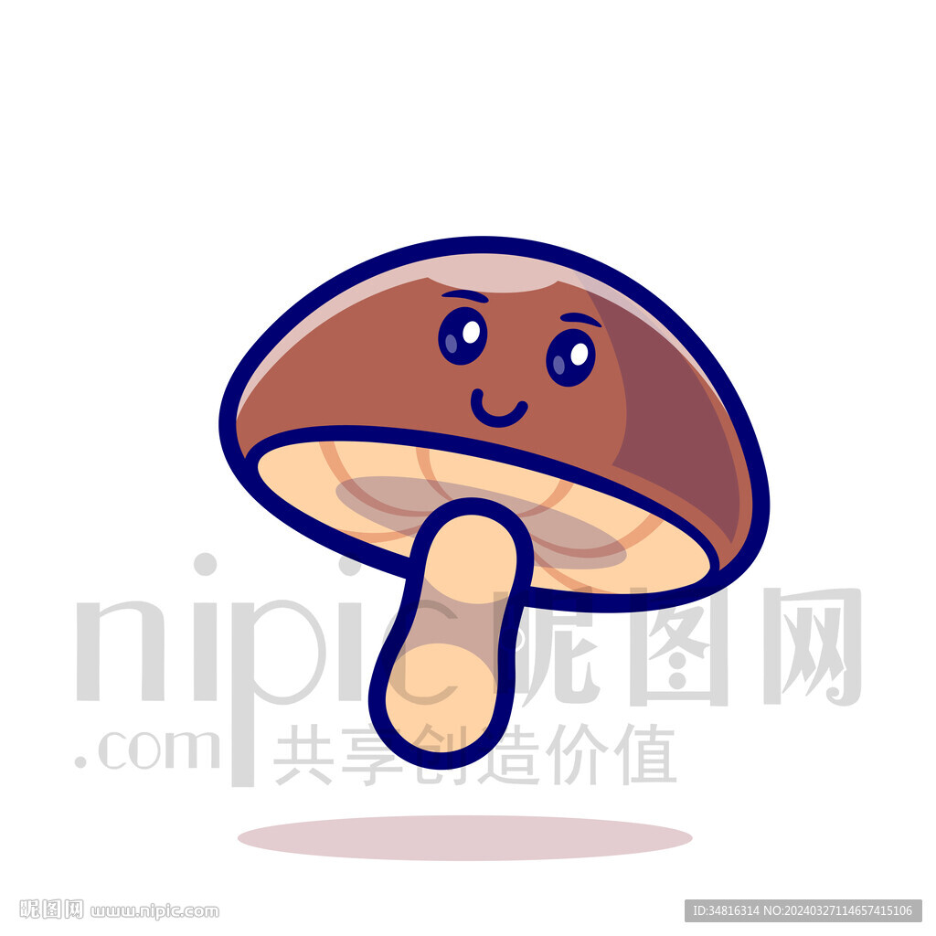 可爱卡通蘑菇香菇