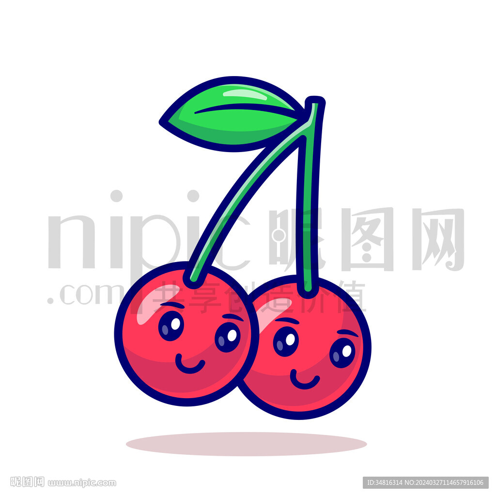 可愛卡通櫻桃