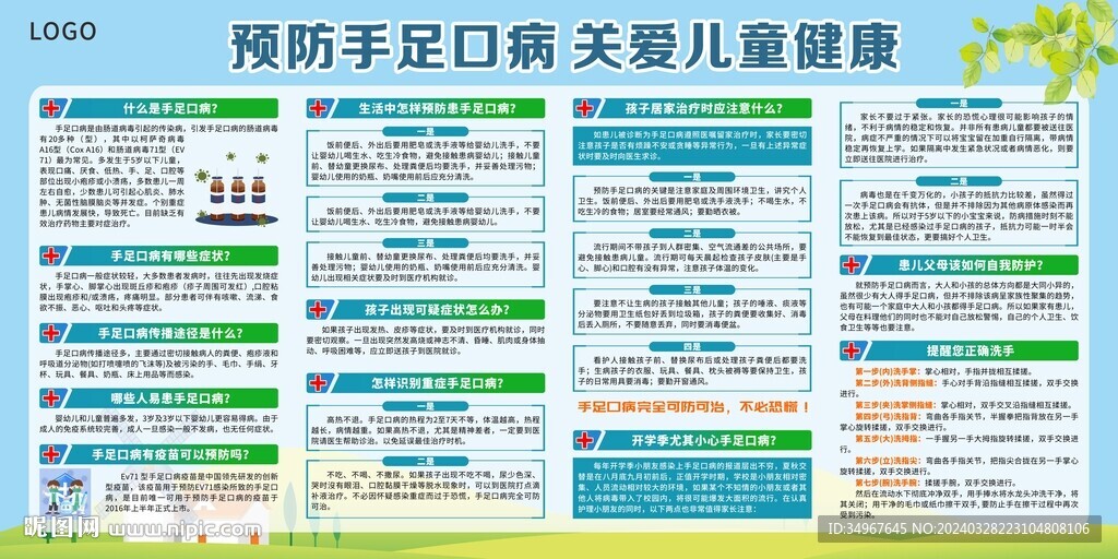 預(yù)防手足口病宣傳欄