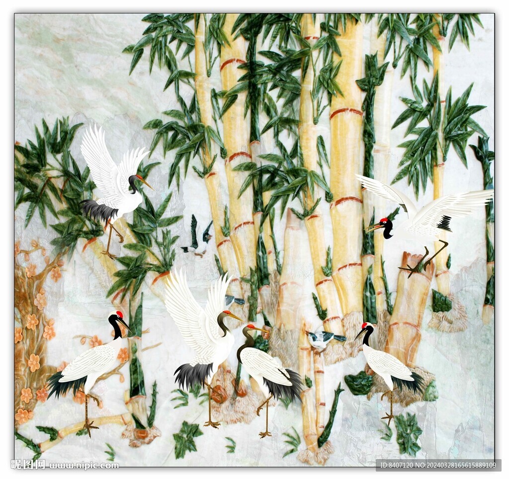 竹子裝飾畫