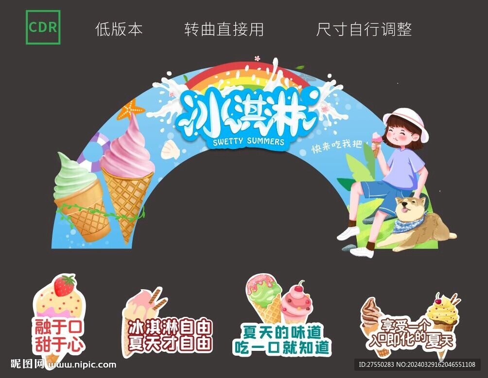 冰淇淋廣告牌