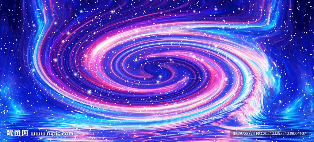 唯美璀璨旋渦星空