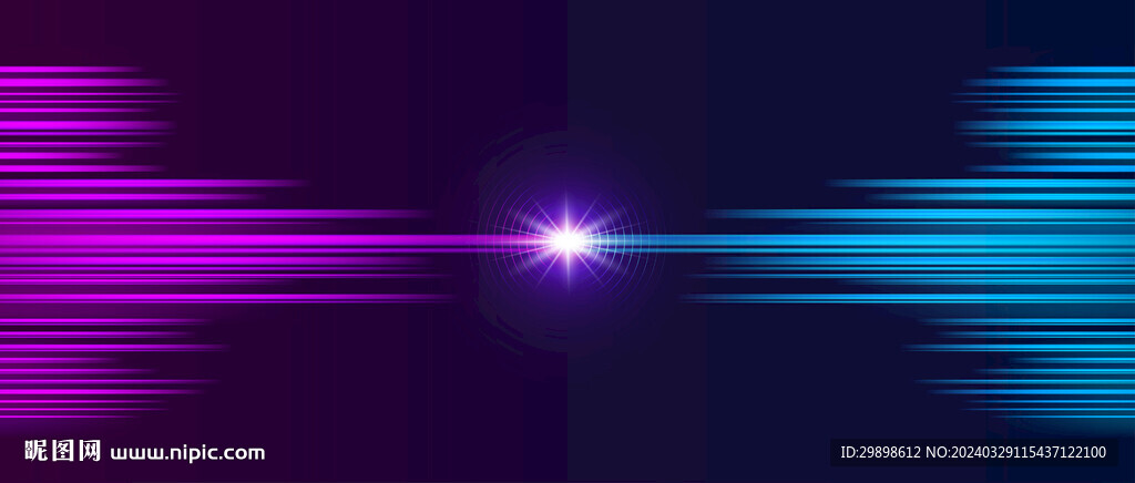 科技感青蓝紫色闪亮科幻背景