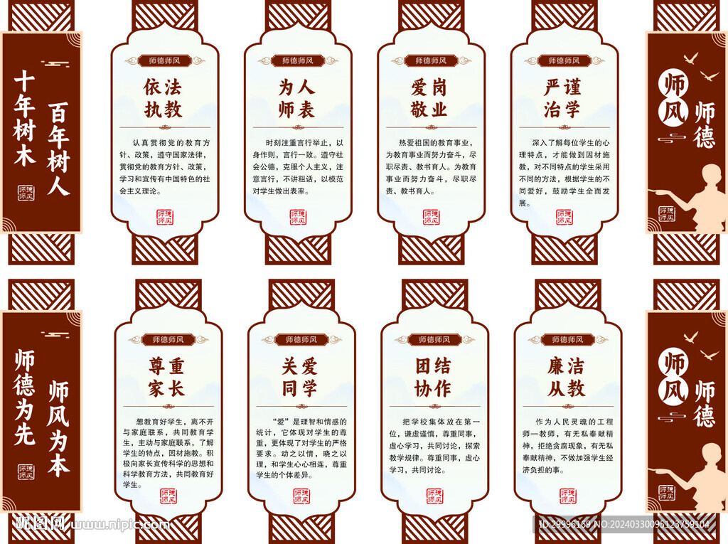 師風(fēng)師德文化墻