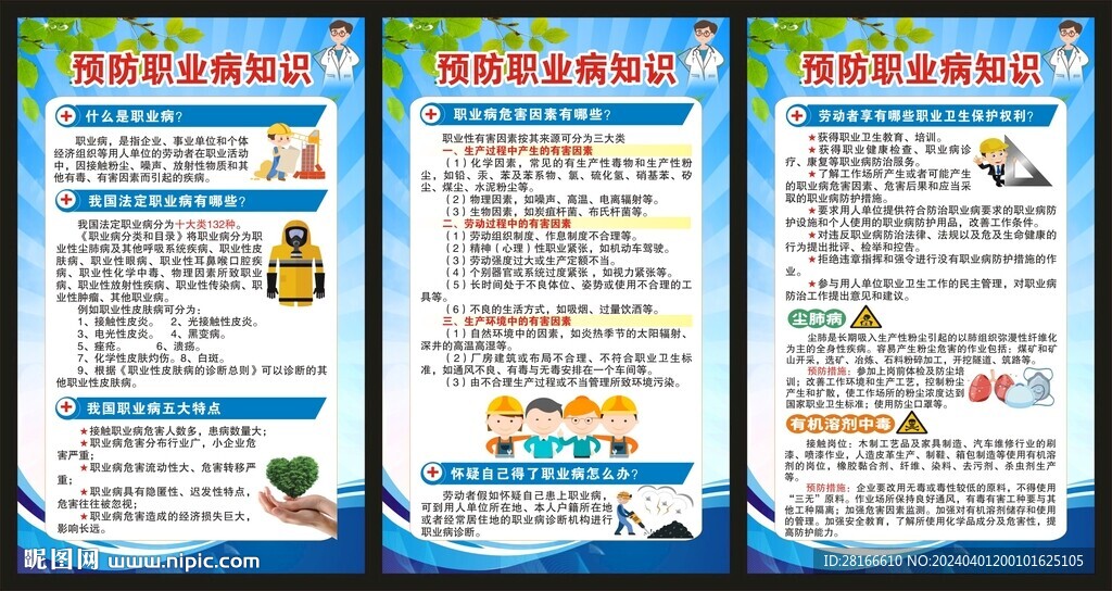 職業(yè)病防治法宣傳周展板