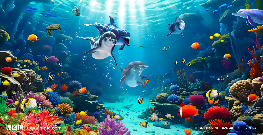 海底世界海洋生物