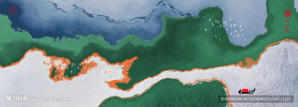 水墨群山
