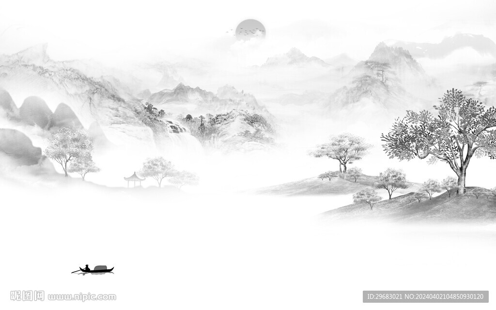 大氣 灰色高端墻畫(huà) TIf分層