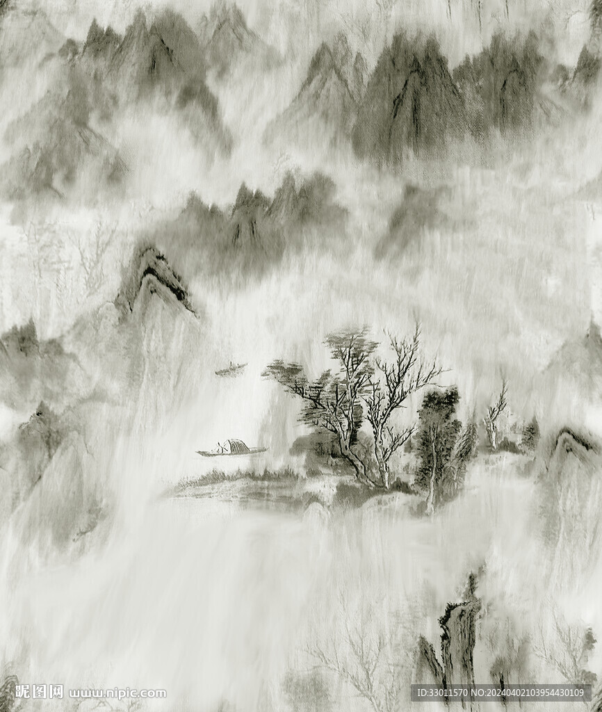 水墨山水畫