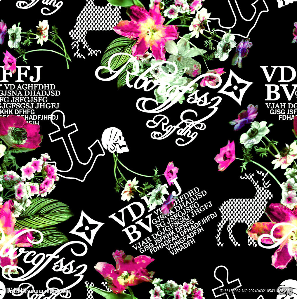 字母花