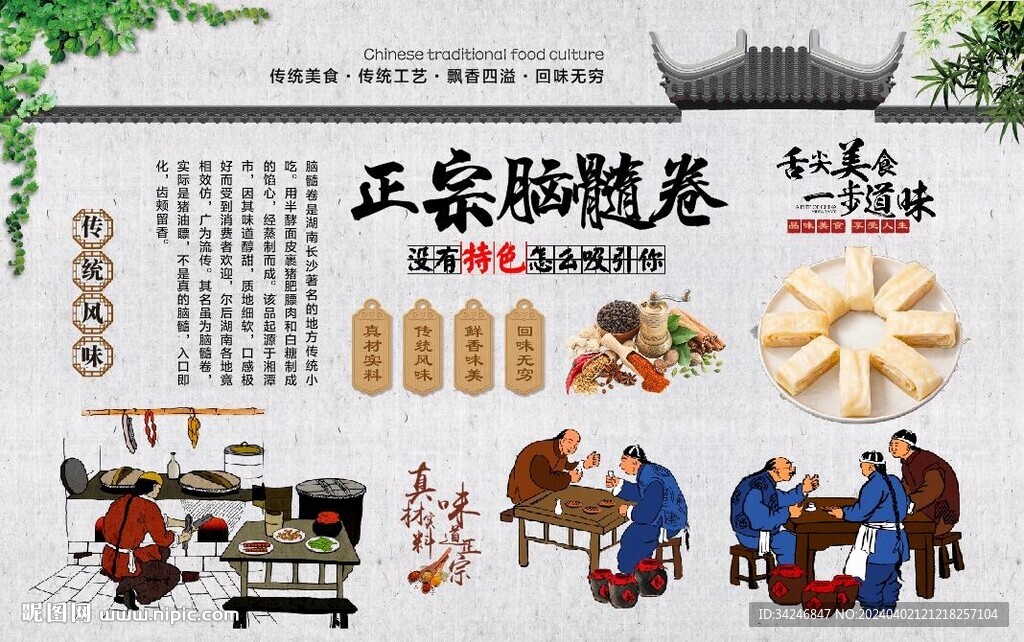 腦髓卷背景墻