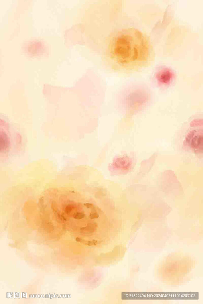 水彩花