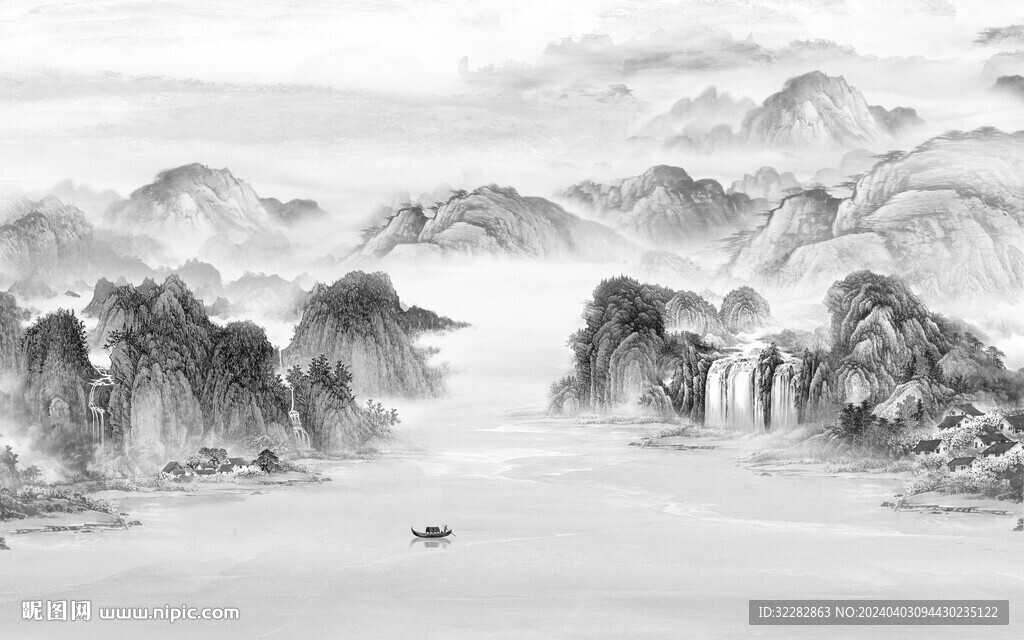 最新 灰色高雅山水 TiF分層