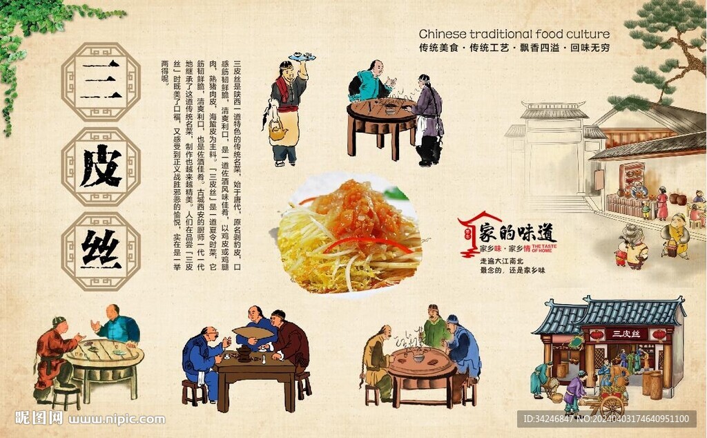 三皮絲背景墻