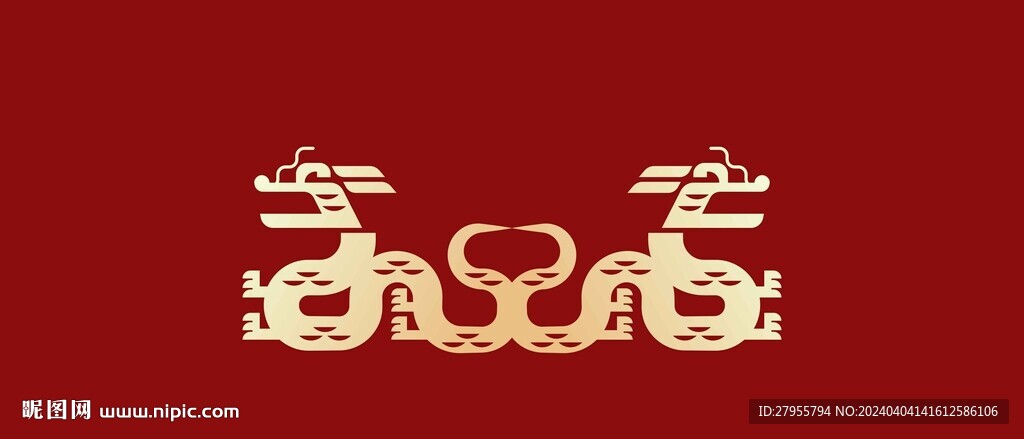 龍抽象插圖藝術