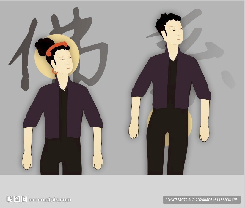 打工人插畫配圖公眾號形象卡通