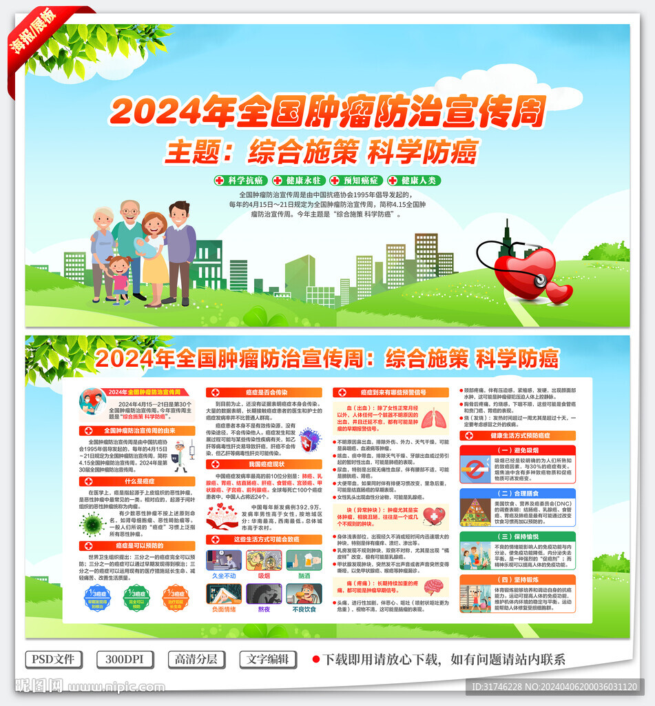 2024年全國(guó)腫瘤防治宣傳周