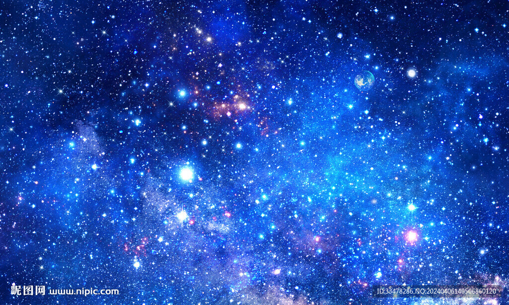 藍(lán)色宇宙星空背景