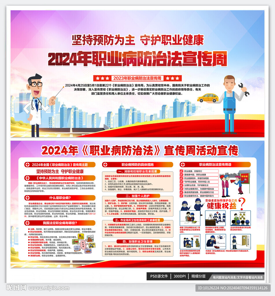 職業病防治法宣傳周宣傳欄