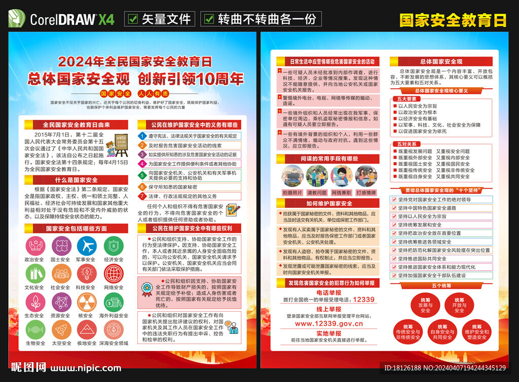全民國家安全教育日三折頁