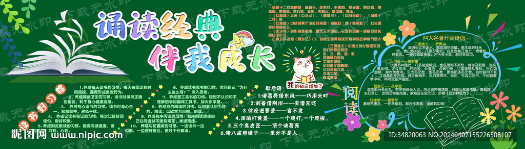 讀書節(jié)黑板報