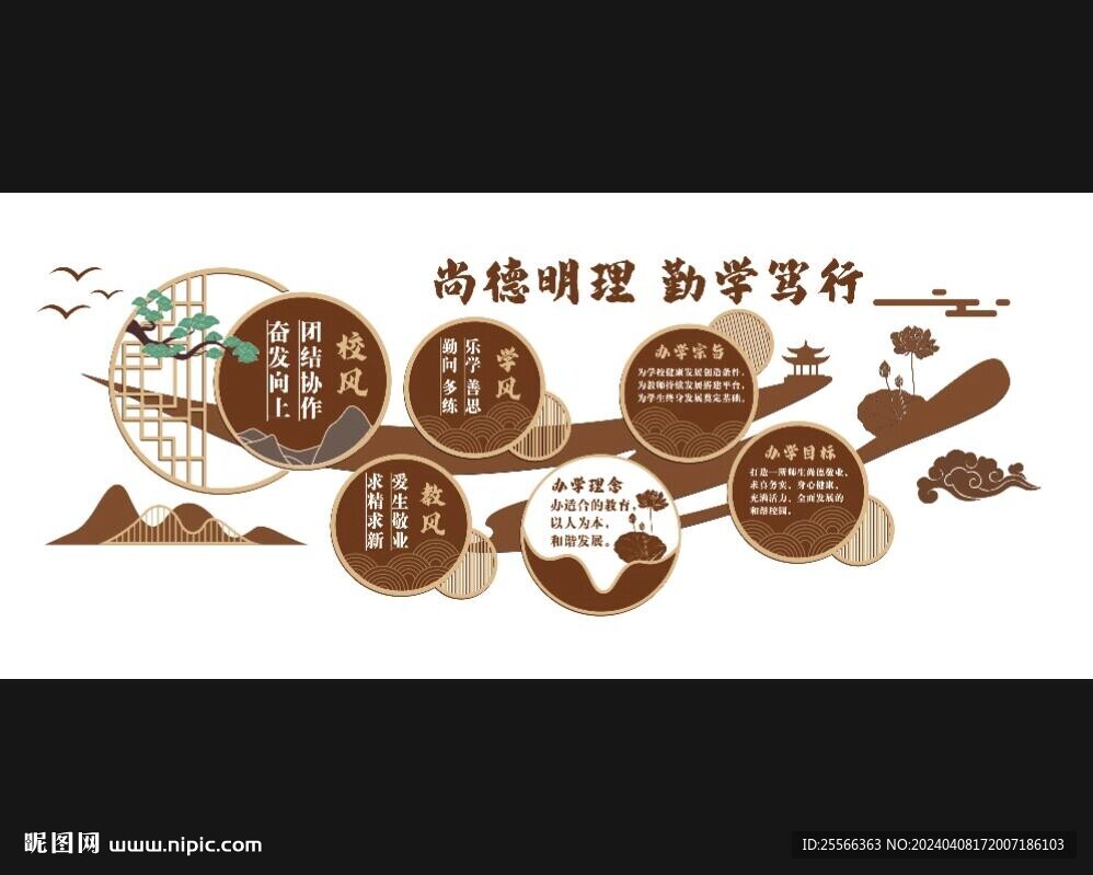 校園文化墻 校訓(xùn)文化墻