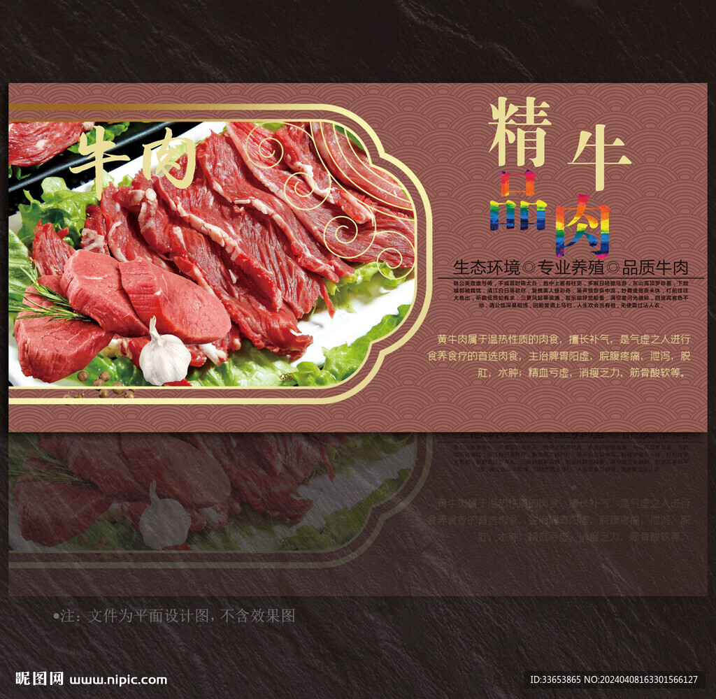 牛肉展板