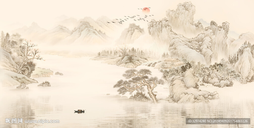 仿古山水意境