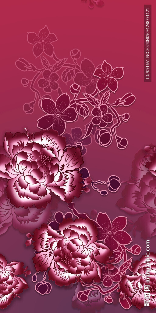 定位花 數碼印花