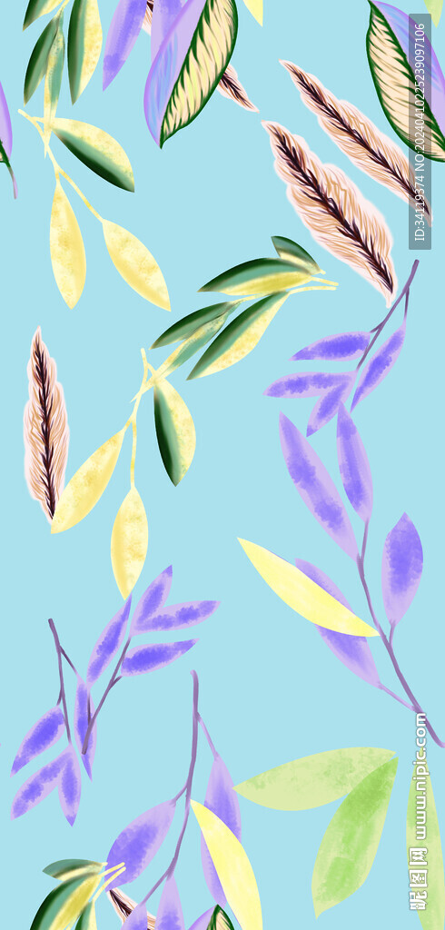 數碼印花  手繪花  