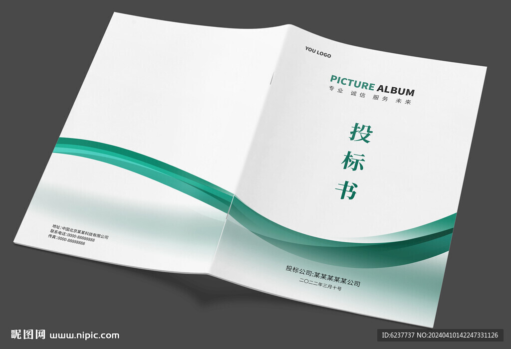 簡(jiǎn)約投標(biāo)書(shū)封面設(shè)計(jì)