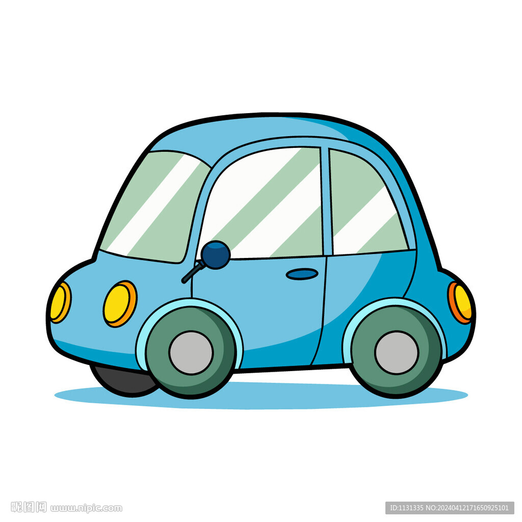 矢量車輛可愛的小汽車