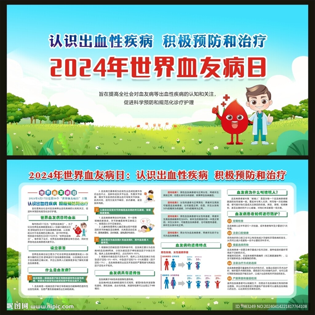 世界血友病日宣傳欄