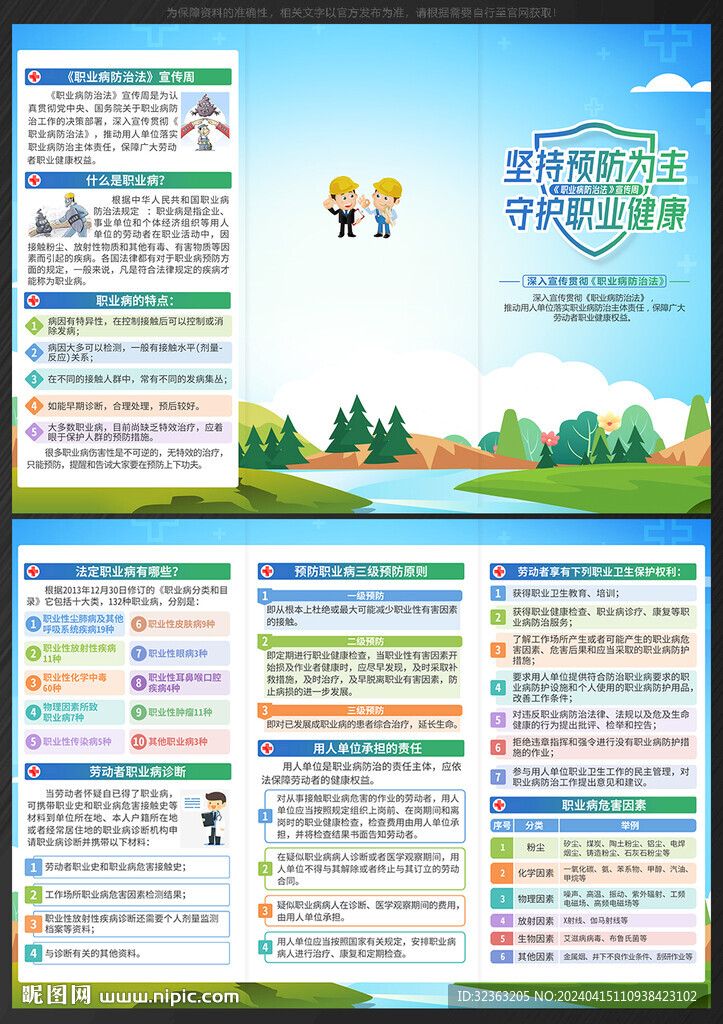 2024職業(yè)病防治法宣傳周折頁