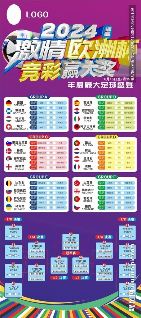 2024歐洲杯賽程