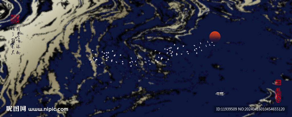 水墨地毯印花圖片
