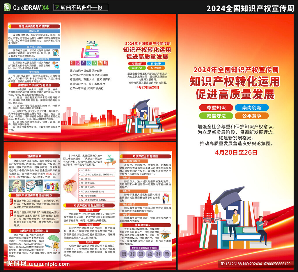2024知識產權宣傳周三折頁