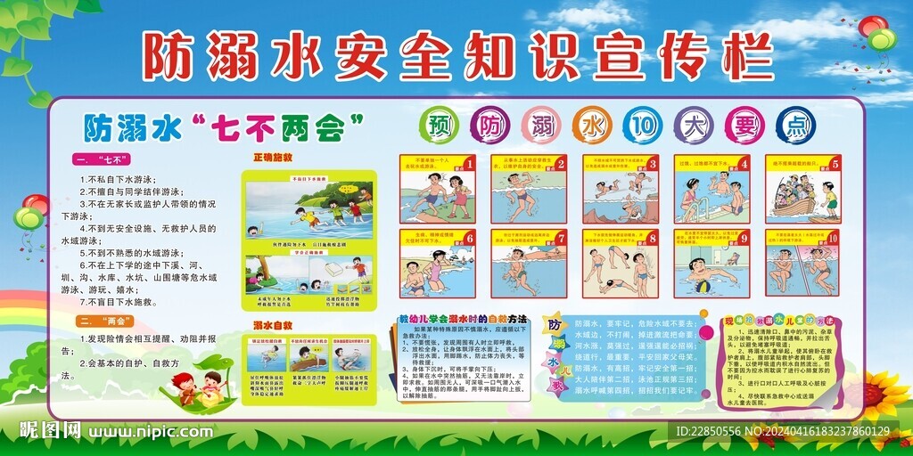  防溺水展板